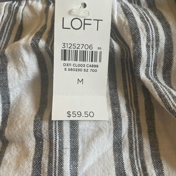 Loft square neck linen blend top - Picture 3 of 4